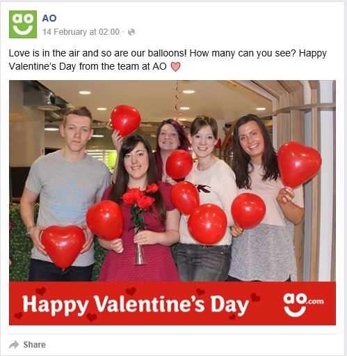 AO valentines day baloon competition facebook